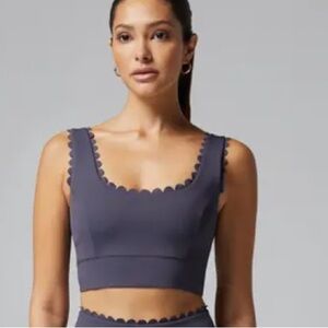 COPY - IVL Collective NWT Scallop sports Bra in Odyssey Gray size 8